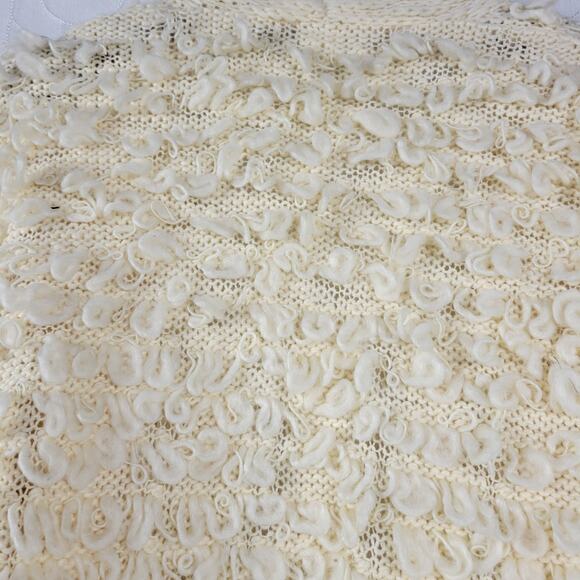 Anthropologie Akemi + Kin Womens Cardigan One Size Cream Loopy Knit Open Front - Picture 4 of 12